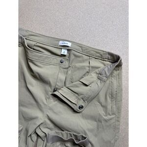 LL Bean Pants Womens M brown Comfort Trail Pants Water Repellant Hiking Outdoors